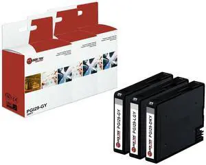 Laser Tek Services Compatible High Yield Ink Cartridge Replacement for Canon PGI-29 Works with Canon Pixma PRO-1 PRO1 Printers (Light Grey, Grey, Dark Grey, 3 Pack)