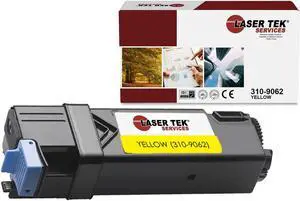 Laser Tek Services Compatible Toner Cartridge Replacement for Dell 310-9062 Works with Dell 1320 1320C 1320CN Printers (Yellow, 1 Pack) - 2,000 Pages