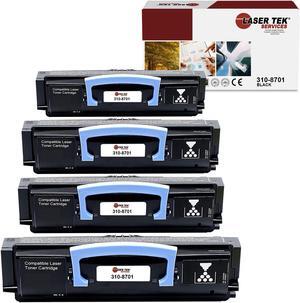 4Pk LTS 310-8701 Black Compatible for Dell 1720 1720dn Toner Cartridge