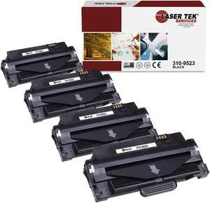 4Pk LTS 1130 310-9523 Black Compatible for Dell 1130 1130n 1133 1135n Cartridge