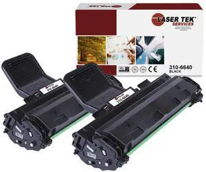 2Pk LTS 1100 310-6640 Black Compatible for Dell 1100 1110 Toner Cartridge