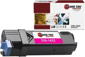 Laser Tek Services Compatible Toner Cartridge Replacement for Dell 2130 330-1433 Works with Dell 2130CN 2135CN Printers (Magenta, 1 Pack) - 2,500 Pages