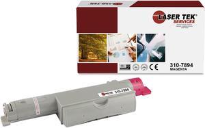 Laser Tek Services Compatible Toner Cartridge Replacement for Dell 5110 310-7894 Works with Dell 5110 5110N 5110CN Printers (Magenta, 1 Pack) - 8,000 Pages