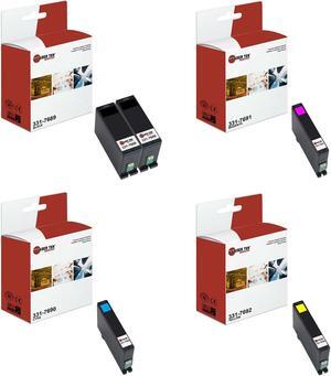 Laser Tek Services Compatible High Yield Ink Cartridge Replacement for Dell Series 34 Works with Dell V525w V725W Printers (Black, Cyan, Magenta, Yellow, 5 Pack)