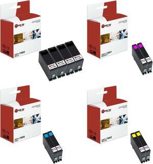 Laser Tek Services Compatible High Yield Ink Cartridge Replacement for Dell Dell 34 Works with Dell Series V525w V725W Printers (Black, Cyan, Magenta, Yellow,10 Pack)