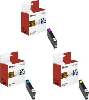 Laser Tek Services Compatible High Yield Ink Cartridge Replacement for Dell 34 331-7690 331-7691 331-7692 Works with Dell V525w V725W Printers (Cyan, Magenta, Yellow, 3 Pack)