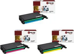 Laser Tek Services Compatible Toner Cartridge Replacement for Dell 310-8094 310-8096 310-8098 Works with Dell 3110 3110CN, MFP 3115CN Printers (Cyan, Magenta, Yellow, 3 Pack)