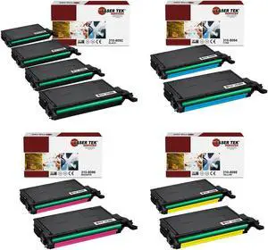 Laser Tek Services Compatible Toner Cartridge Replacement for Dell 310-8092 310-8094 310-8096 310-8098 Works with Dell 3110 3110CN, MFP 3115CN Printers (Black, Cyan, Magenta, Yellow, 10 Pack)