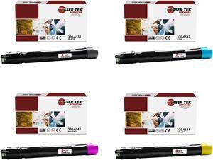 Laser Tek Services Compatible Toner Cartridge Replacement for Dell 7130 330-6135 330-6142 330-6143 330-6144 Works with Dell Color Laser 7130cdn Printers (Black, Cyan, Magenta, Yellow, 4 Pack)