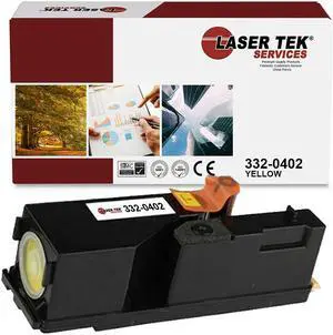 Laser Tek Services Compatible Toner Cartridge Replacement for Dell C1660 332-0402 Works with Dell C1660w C1660 C1660cnw Printers (Yellow, 1 Pack) - 1,000 Pages