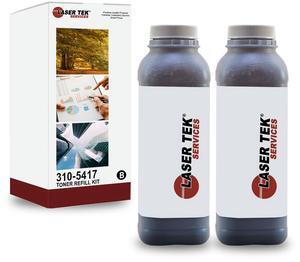 4Pk LTS 1600 Black Toner Refill Kit Compatible for Dell 1600 1600N Fax X5015