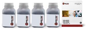 4Pk LTS 330-9523 330-9524 Black Toner Refill Kit Compatible for Dell 1130 MFP