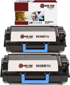 2Pk LTS 593BBYS Black Hi-Yield Compatible for Dell S5830 (X68Y8) Toner Cartridge