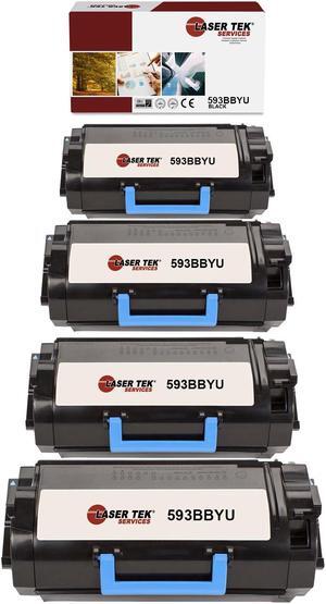 4Pk LTS 593BBYS Black Hi-Yield Compatible for Dell S5830 (X68Y8) Toner Cartridge