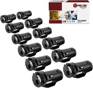 Laser Tek Services Compatible Toner Cartridge Replacement for Dell S2810X 593-BBMF Works with Dell H815 H815dw S2815dn S2810dn Printers (Black, 12 Pack) - 6,000 Pages