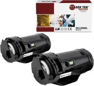 Laser Tek Services Compatible Toner Cartridge Replacement for Dell S2810A 593-BBML Works with Dell H815 H815dw S2815dn S2810dn Printers (Black, 2 Pack) - 3,000 Pages