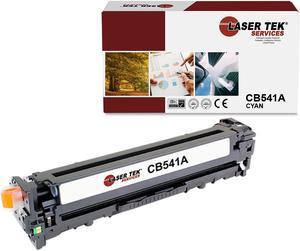 Laser Tek Services Compatible Toner Cartridge Replacement for HP 125A CB541A Works with HP Color Laserjet CP1215 CP1515N CP1518NI Printers (Cyan, 1 Pack) - 1,400 Pages