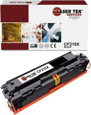Laser Tek Services Compatible High Yield Toner Cartridge Replacement for HP 131X CF210X Works with HP Laserjet Pro 200 Color M251n M276n Printers (Black, 1 Pack) - 2,400 Pages
