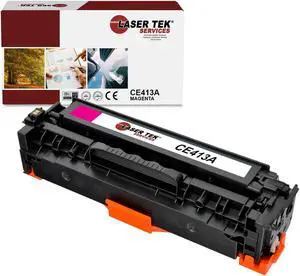 Laser Tek Services Compatible Toner Cartridge Replacement for HP 305A CE413A Works with HP Laserjet Pro M451dn M451dw M451nw M475dn Printers (Magenta, 1 Pack) - 2,600 Pages