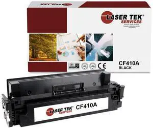 Laser Tek Services Compatible Toner Cartridge Replacement for HP 410A CF410A Works with HP Laserjet Pro M452dn M452dw, MFP M477fdn Printers (Black, 1 Pack) - 2,300 Pages