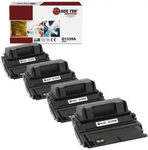 4Pk LTS 39A Q1339A Black Compatible for HP LaserJet 4300 4300dtn 4300n Toner