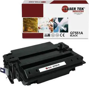Laser Tek Services ® HP Q7551A (51A) Black Replacement Toner Cartridge for the HP LaserJet P3005, M3027 MFP, M3035xs MFP