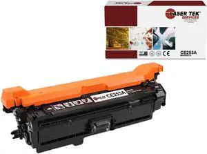 Laser Tek Services Compatible Toner Cartridge Replacement for HP 504A CE253A Works with HP Color Laserjet CP3520 CP3525 CP3525X Printers (Magenta, 1 Pack) - 7,000 Pages