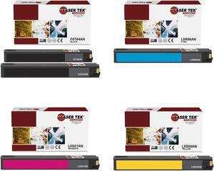 Laser Tek Services Compatible High Yield Ink Cartridge Replacement for HP 972X Works with HP PageWide Pro 352dw 377dw 452dn 477dn 477dw 552dw 577z Printers (Black, Cyan, Magenta, Yellow, 5 Pack)