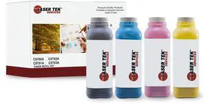 4Pk LTS 121A CMYK Toner Refill Kit Compatible for HP Color LaserJet 1600 2600