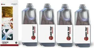 4Pk LTS C8543X Black HY Toner Refill Kit Compatible for HP LaserJet 9000 9000dn