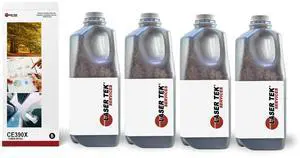 4Pk LTS CE390X Black Toner Refill Kit Compatible for HP LJ 600 M602dn M602n