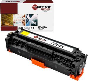 Laser Tek Services Compatible Toner Cartridge Replacement for HP 305A CE412A Works with HP LaserJet Pro M451dn M451dw M451nw M475dn Printers (Yellow, 1 Pack) - 2,600 pages