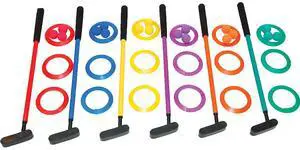 Champion Sports MGSET Mini Golf Set - 12 Balls/6 Putters/18 Rings/3 Target Holes