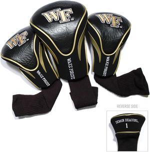Team Golf 23894 Wake Forest University 3 Pack Contour Fit Headcover