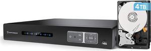 Amcrest 4K UltraHD 16 Channel AI DVR Security Camera System Recorder, 8MP Security DVR for Analog Security Cameras & Amcrest IP Cameras, AI Smart DVR, Pre-Installed 4TB Hard Drive (AMDV5116-4TB)