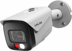 AMLINK 5MP Security AI IP PoE Camera, Night Color 100ft, Human/Vehicle Detection, NDAA Compliant, Indoor Outdoor Surveillance Bullet, 2-Way Audio, Support 256GB MicroSD, Deterrent, 20fps AL5M-B5172EW AMLINK 5MP Security AI IP PoE Camera, Night Color 100ft, Human/Vehicle Detection, NDAA Compliant, Indoor Outdoor Surveillance Bullet, 2-Way Audio, Support 256GB MicroSD, Deterrent, 20fps AL5M-B5172EW