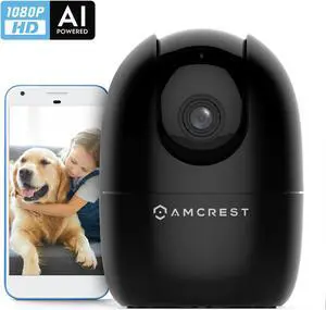 Amcrest 1080P WiFi Camera Indoor, Nanny Cam, Dog Camera, Sound & Baby Monitor, Human & Pet Detection, Motion-Tracking, w/ 2-Way Audio, Phone App, Pan/Tilt Wireless IP Camera, Night Vision, Smart Home