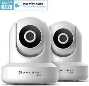 Amcrest 2-Pack 1080p WiFi Camera Indoor, 2MP Pan/Tilt Home Security Camera, Auto-Tracking, Motion & Audio Detection, Enhanced Browser Compatibility, H.265, Two-Way Talk 2PACK-IP2M-841W-V3 (White)