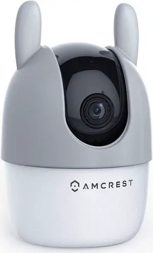 Amcrest ASH21 Silicone Cover, Bunny Camera Skin (ASH21-BUNNY-GREY)