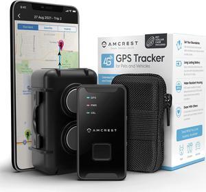 Amcrest GPS GL300 GPS Tracker for Vehicles (4G LTE) - Portable Mini Hidden Real-Time GPS Tracking Device for Vehicles, Cars, Kids, Pets, Assets, Text/Email/Push Alerts, Twin Magnet Weatherproof Case