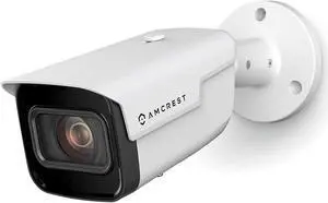 Amcrest 4K Optical Zoom IP Camera, Varifocal 8MP Outdoor POE Camera Bullet, Security Camera, 2.7mm~13.5mm Lens, IP67 Weatherproof, MicroSD Recording, (IP8M-VB2896EW-AI)
