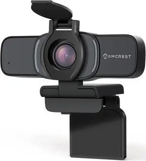 Amcrest 1080P Webcam with Microphone & Privacy Cover, Web Cam USB Camera, Computer HD Streaming Webcam for PC Desktop & Laptop w/Mic, Wide Angle Lens, Superior Low Light (AWC201-B) (Used)