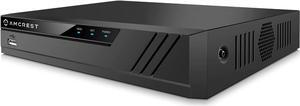 Amcrest NV4108E-A2 4K 8CH POE NVR (1080p/3MP/4MP/5MP/8MP) Network Video Recorder - Supports up to 8 x 8MP/4K IP Cameras, 8CH Power Over Ethernet Supports up to 10TB HDD (Not Included) (Refurbished)