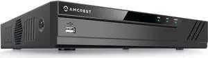Amcrest NV4108E-HS 4K 8CH POE NVR (1080p/3MP/4MP/5MP/6MP/8MP/4K) POE Network Video Recorder - Supports up to 8 x 8MP/4K IP Cameras, 8-Channel PoE Supports up to 6TB HDD (Not Included) (Refurbished)