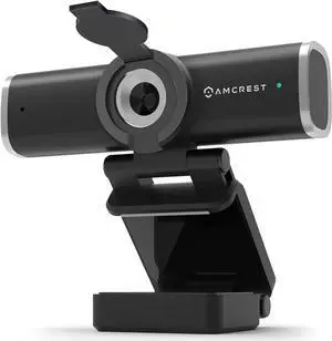 Amcrest 1080P Webcam with Microphone for Desktop, Web Cam Computer Camera, Streaming HD USB Web Camera for Laptop & PC with Privacy Cover, Wide Angle Lens, Superior Low Light REP-AWC195-B(Refurbished)