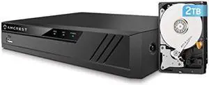 Amcrest NV4108-HS 4K NVR (8CH 1080p/3MP/4MP/5MP/6MP/8MP) -Supports up to 8 x 8MP IP Cameras @30fps Realtime, Pre-Installed 2TB Hard Drive (No Built-In WiFi) (NV4108-HS-2TB) (Refurbished)
