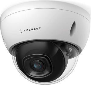Amcrest UltraHD 4K (8MP) AI Outdoor Security POE IP Camera, 3840x2160, 4K @30fps, Face Detection, Human & Vehicle Detection, IK10 Vandal Resistant Dome, White (IP8M-2693EW-AI) (Refurbished)