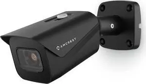 Amcrest UltraHD 4K (8MP) Outdoor Bullet Security IP POE Camera, 98ft NightVision, 2.8mm Lens, IP67 Weatherproof, 256GB MicroSD Recording, Black (IP8M-2496EB-V2) (Refurbished)