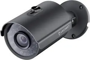 Amcrest Full HD 1080P 1920TVL Bullet Outdoor Security Camera, 2MP 1920x1080, 98ft Night Vision, Metal Housing, 3.6mm Lens 90° Viewing Angle, Black (REP-AMC1080BC36-B) (Refurbished)