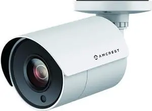 Amcrest UltraHD 4K Bullet Outdoor Security Camera, 4K (8-Megapixel), Analog Camera, 100ft Night Vision, Heavy Duty Housing, 3.6mm Lens 87° Wide Angle, White (AMC4KBC36P-W) (Used)